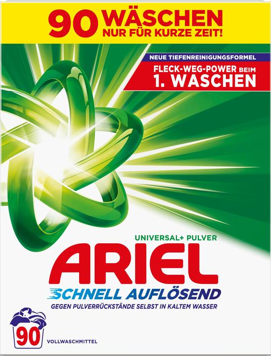 Produktbild Ariel Waschpulver 90 Waschladungen Universal+ (90 Waschgänge, Pulver)