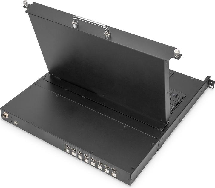 Immagine prodotto Digitus Console modulare con 17 TFT48,3cm 8Port KVM Touch 8 x HDMI, risoluzione HD, tastiera USA