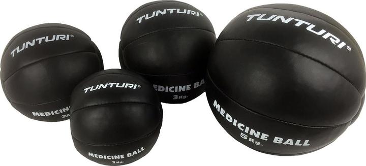 Produktbild Tunturi Medizin Ball Schwarz (5 kg, 250 mm)