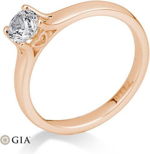 Actual product image Breuning 4 prong set from 0.40 ct. (55, 585/14 K Gold)