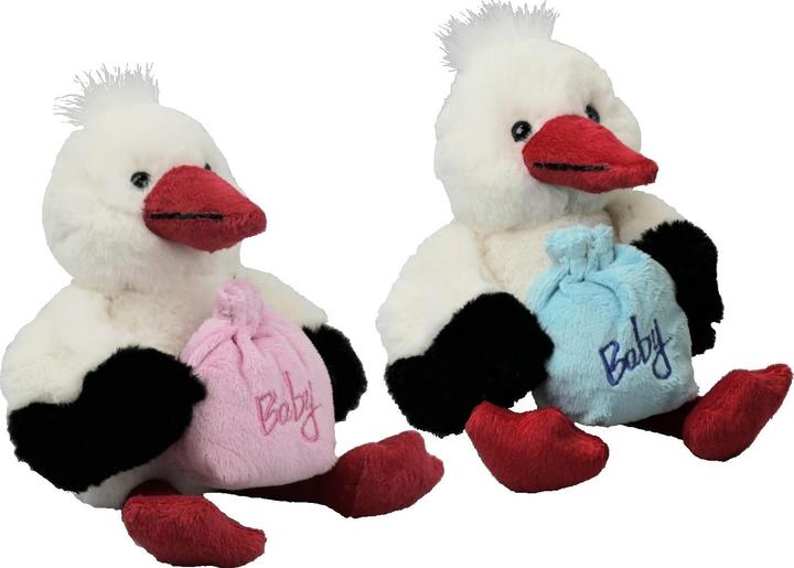 Produktbild Inware Storch mit Sack 16 cm mit Bestickung "Baby" (16 cm)