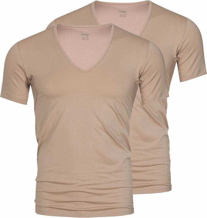 Produktbild Mey 2er Pack Dry Cotton Slim Fit - T-Shirt mit V-Ausschnitt (S)