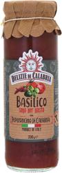 Actual product image Delizie di Calabria Sugo Basilico E Peperoncino Di Calabria - slightly spicy Italian pasta sauce with basil and chilli (330 g)