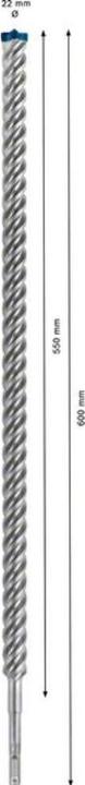 Actual product image Bosch Professional Zubehör Expert SDS plus-7X hammer drill, 22 x 550 x 600 mm (22 mm)