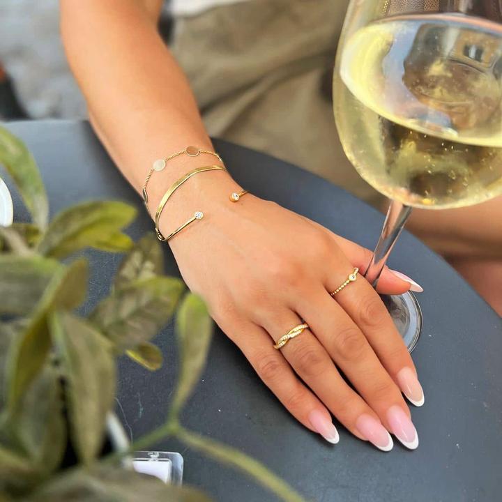 Actual product image Candy Nova ring, 925 sterling silver, gold-plated (60, 925 Silver)