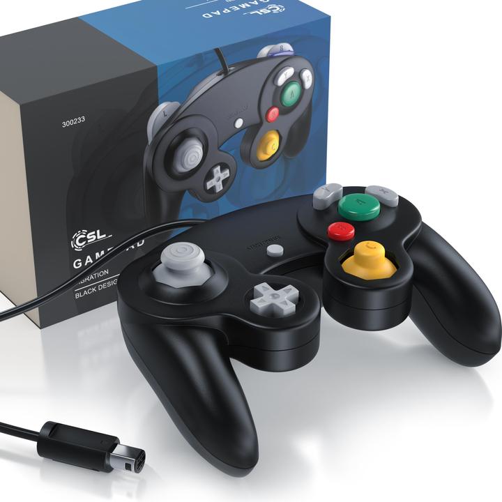 Actual product image CSL Nintendo Controller, Gamepad for Nintendo GameCube / Wii Vibration effects / ergonomic