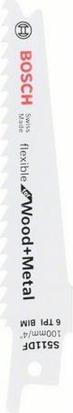 Produktbild Bosch Professional Zubehör Säbelsägeblatt S 511 DF, Flexible for Wood and Metal, 2er-Pack