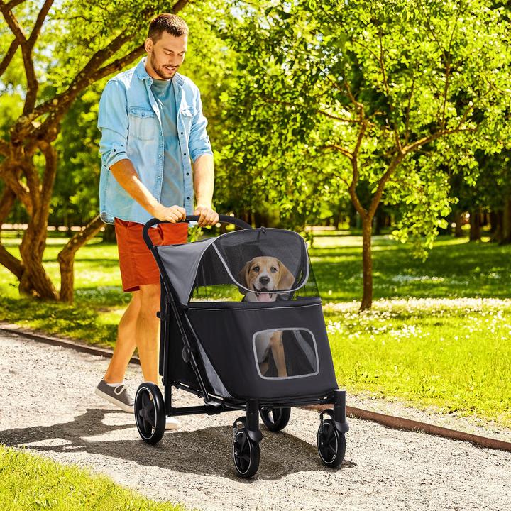 Image du produit PawHut Poussette pour chien avec deux lignes de sécurité (Chien)