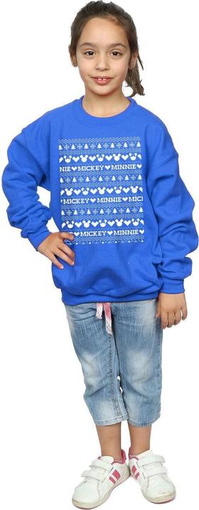 Immagine prodotto Disney Mickey And Minnie Christmas Fair Isle Felpa Ragazze (140, 146)