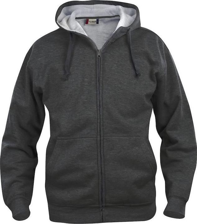 Clique Basic Hoodie mit durchgehendem Reissverschluss