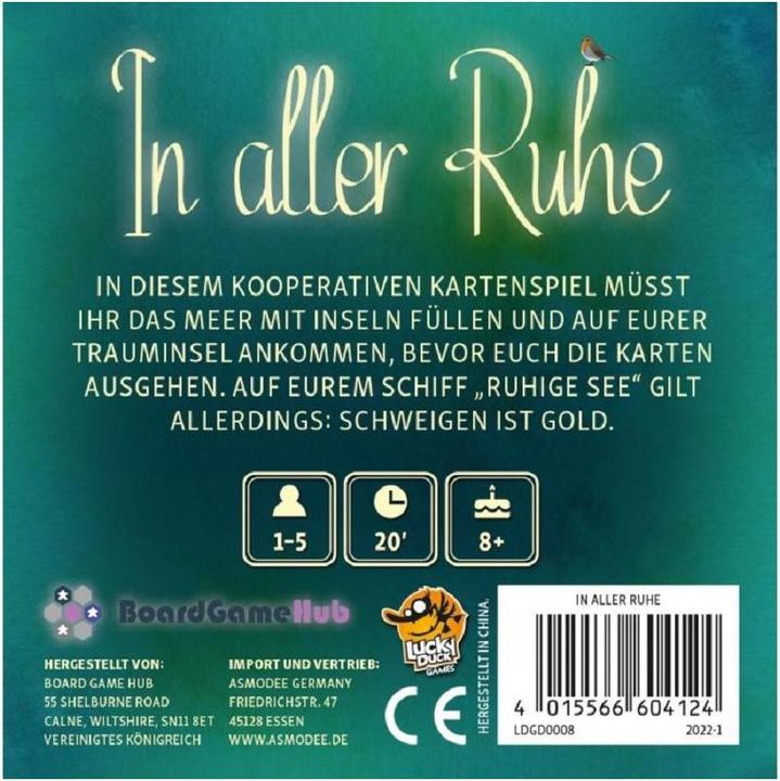 Actual product image Board Game Hub LDGD0008 - In aller Ruhe, Kartenspiel, für 1-5 Spieler, ab 8 Jahren, (DE-Ausgabe) (German)
