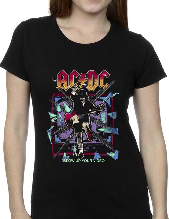 Actual product image AC/DC Womens/Ladies Blow Up Your Video Jump Cotton T-Shirt (XL)