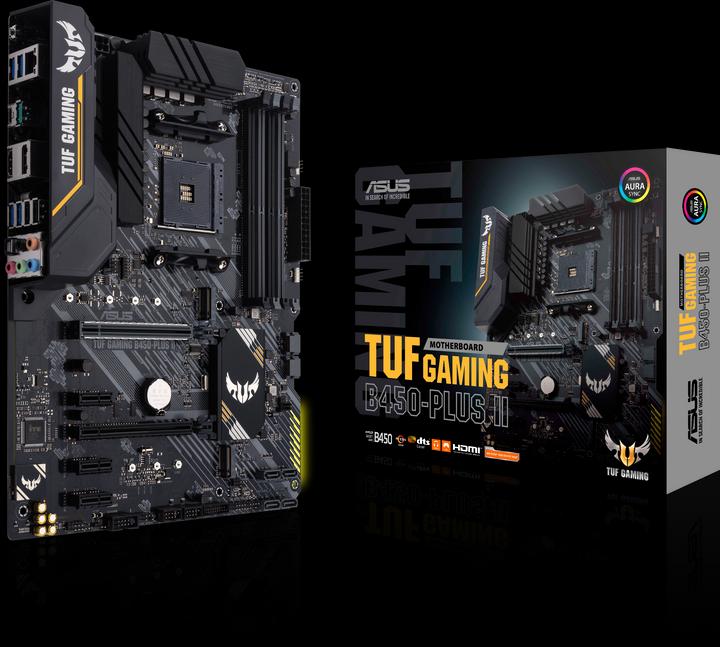 Actual product image ASUS TUF B450-PLUS GAMING II (AM4, AMD B450, ATX)