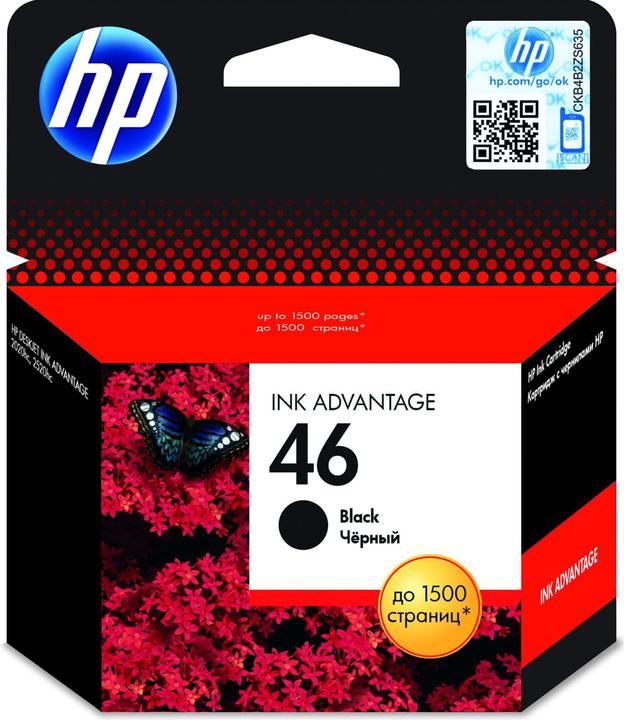 Productafbeelding HP 46 - 26 ml - Zwart - Origineel - Inktvoordeel (BK)