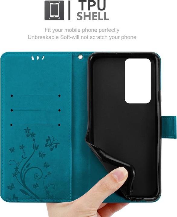 Image du produit Cadorabo Couverture du livre de fleurs (Huawei P40 Pro)