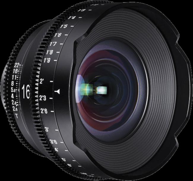 Actual product image Samyang XEEN 16mm T2.6 FF Cine Canon (Canon EF, full size, APS-C / DX, Micro Four Thirds)