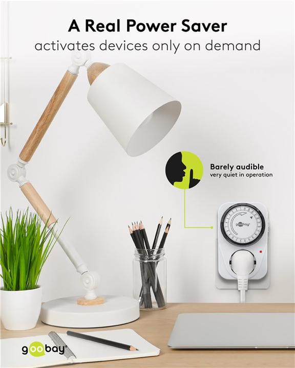 Immagine prodotto Goobay Timer analogico, 5 pezzi, bianco
