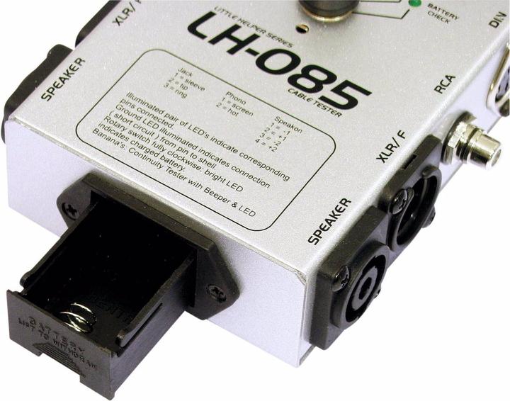 Actual product image Omnitronic LH-085 Cable tester (Audio cable tester)
