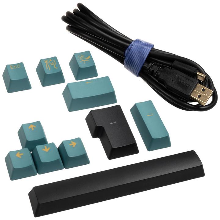 Actual product image Ducky ONE 2 TKL PBT Gaming Keyboard, MX-Blue, RGB LED (DE, Cable)