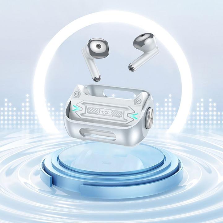Actual product image Hoco - Wireless Earbuds (EW55) - for Gaming, Bluetooth 5.3, True Wireless - Silver