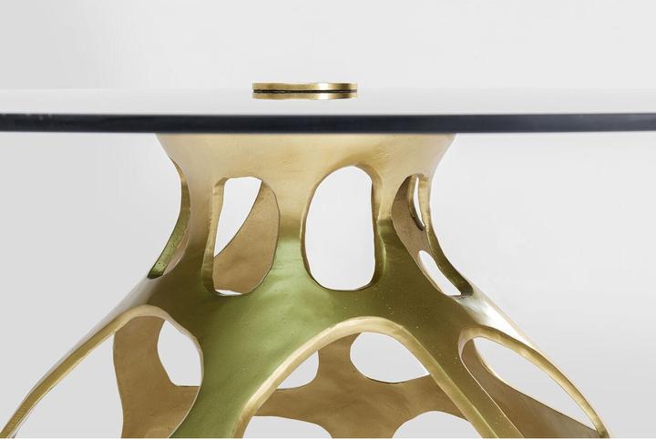Image du produit Kare Design Table Volcano Gold Ø120cm (120 x 120 x 76 cm)