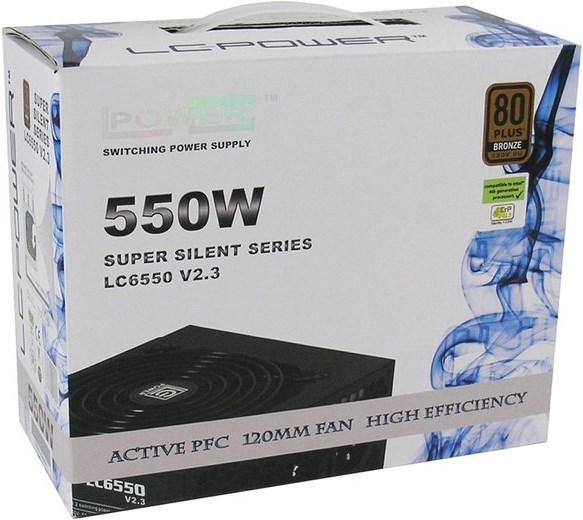 Actual product image LC-Power SuperSilent Black-Edition 6550 (550 W)