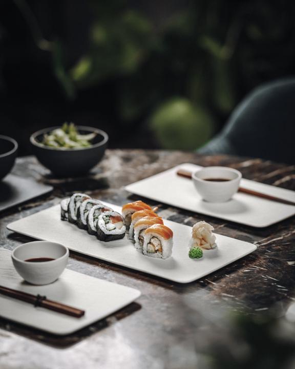 Produktbild Villeroy & Boch Servierplatte rechteckig Manufacture Rock blanc