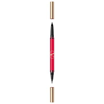 Actual product image Valentino Twin Liner Double-Ended Gel Pencil Eyeliner 02 Black - 8 Grams (02 Black)