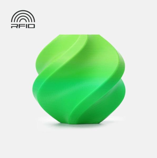 Actual product image Bambu Lab - PLA Gradient - Mint Lime - 1.75mm (PLA, 1.75 mm, Multicoloured)