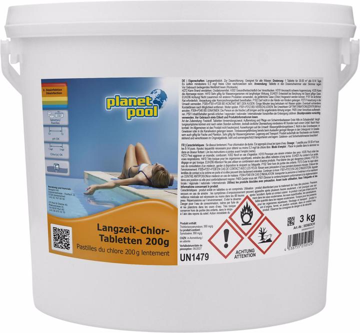 Planet Pool Long-term chlorine tablets 200 g / 3 kg (3000 g)