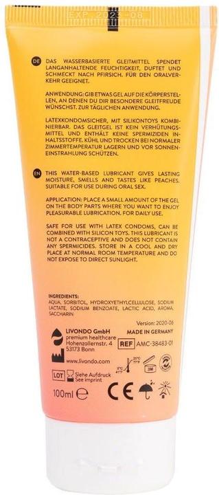 Actual product image Amorelie AMC Aqua Peach Scent Lubricant 100 ml (100 ml)