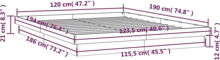 Actual product image VidaXL Klea (120 x 190 cm)