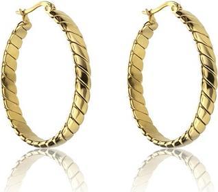 Marc Malone Stella Gold Earrings Mce23014g - Elegant Hoop Earrings