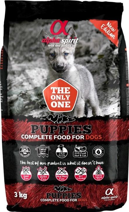 Alpha Spirit PUPPIES feed for puppies 3kg (Puppy + kitten, 1 pcs., 3000 g)