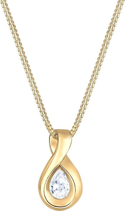 Produktbild Elli PREMIUM Halskette Infinity Zirkonia Unendlichkeit 585 Gelbgold (585 Gelbgold, Zirkonia, 45 cm)