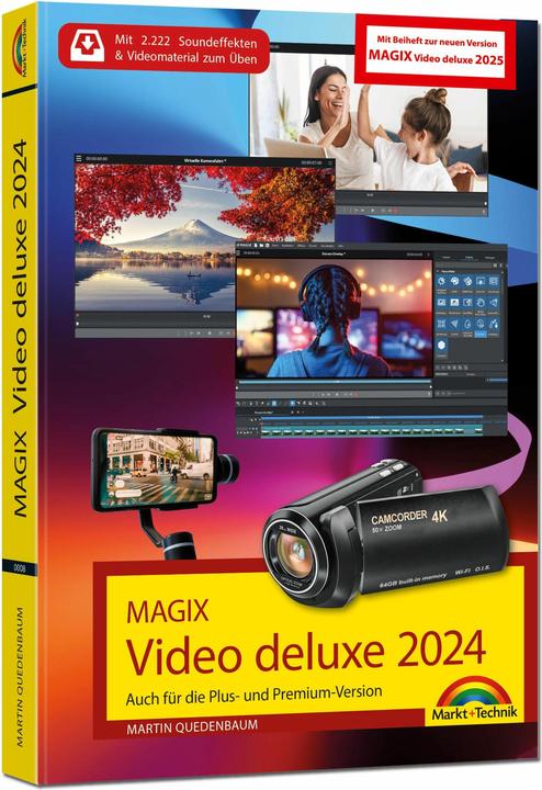 Image du produit MAGIX Video deluxe 2024 / 2025 - Das Buch zur Software. Die besten Tipps und Tricks (Allemand, Martin Quedenbaum, 2024)