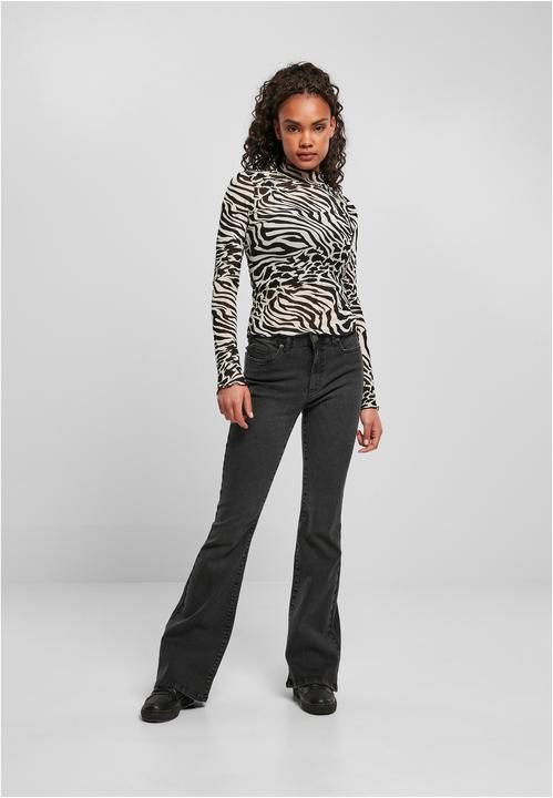 Actual product image Urban Classics Ladies AOP Mesh Turtleneck Longsleeve (XL)