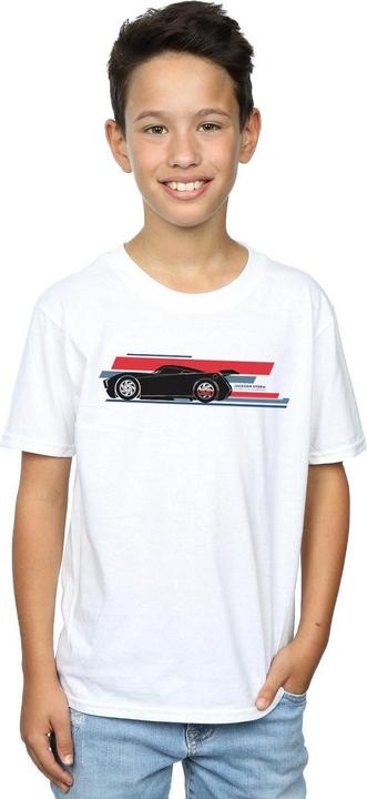 Actual product image Disney Boys Cars Jackson Storm Stripes T-Shirt (116)