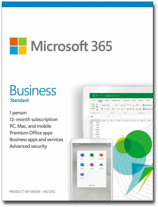 Actual product image Microsoft 365 Business Standard (1 User, 12 months)
