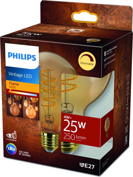 Actual product image Philips LED EyeComfort (E27, 4 W, 250 lm, 1 x, F)