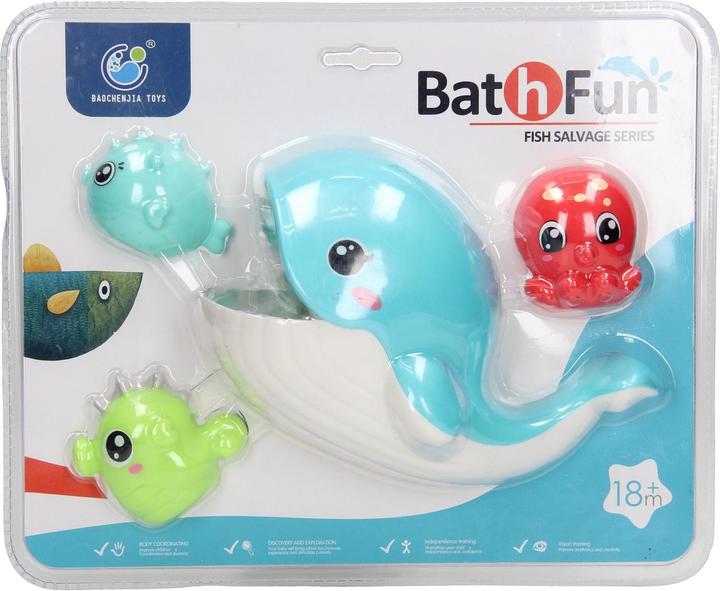Actual product image Whale Happer bath play set, 4-piece.
