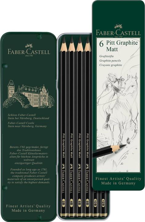 Image du produit Faber-Castell Pitt Graphite 6 pièces (M, 6 x)