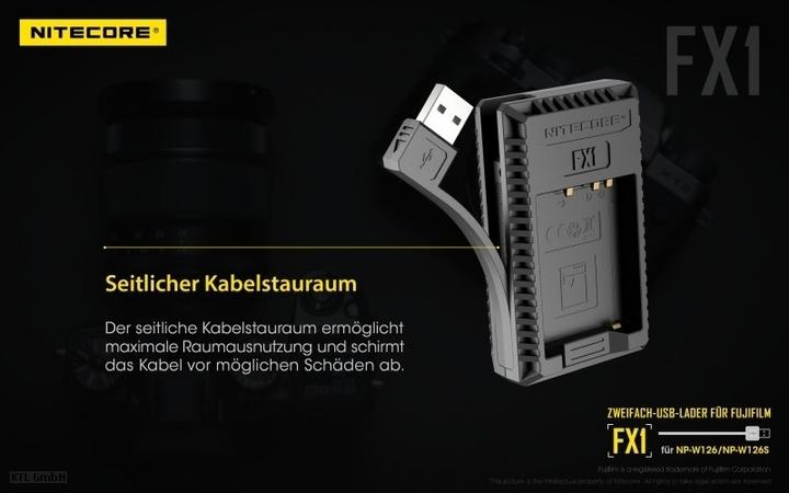 Produktbild Nitecore FX1 - für Fuji Cameras (Ladegerät)