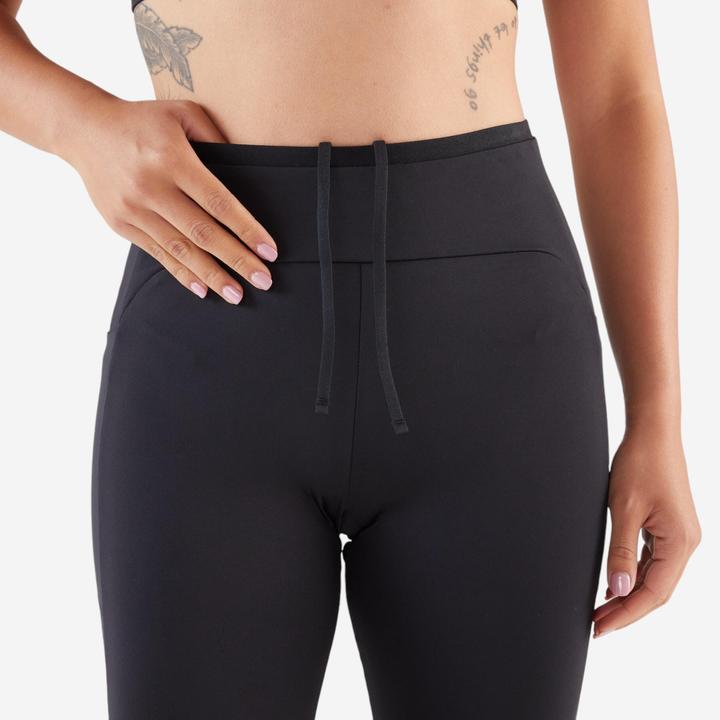 Actual product image Kiprun Lauftights lang Damen - 500 Comfort schwarz (W33/L31)