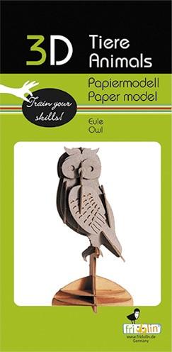 Produktbild Fridolin 3-D Papiermodell "Eule"