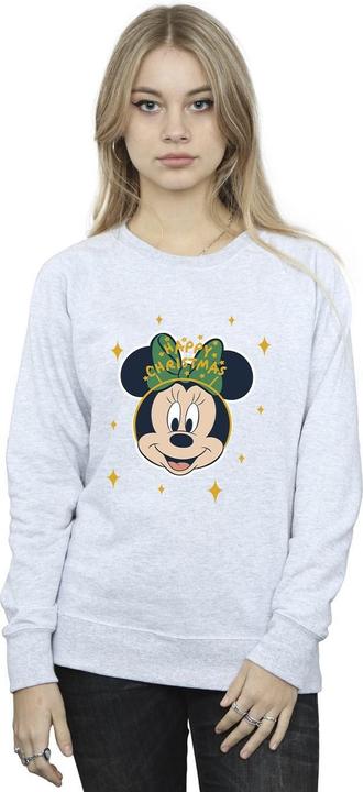 Actual product image Disney Womens/Ladies Minnie Mouse Happy Christmas Sweatshirt (4XL)