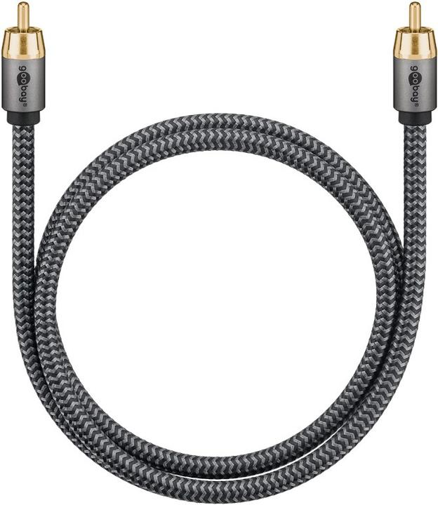 Immagine prodotto Goobay Cavo RCA mono, 2 m, grigio pelle di squalo (2 m, Cinch)