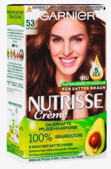 Image du produit Garnier Nutrisse, 53 brun velours, teinture pour cheveux