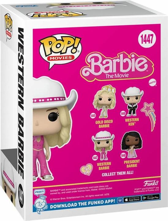 Actual product image Funko Barbie POP! Movies Vinyl figurine Cowgirl Barbie 9 cm