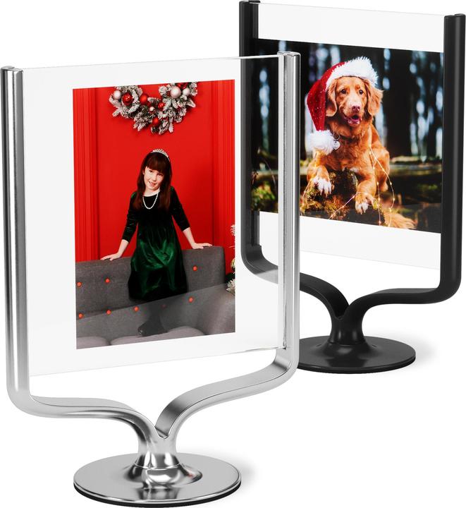 Image du produit Umbra Cadre photo de table WISHBONE chromé (13 x 18 cm, 10 x 15 cm)